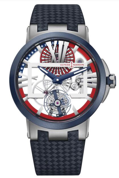 Ulysse Nardin Executive Skeleton Tourbillon Stars & Stripes 1713-139/US replica watches